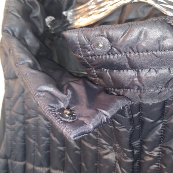 Eileen Fisher Quilted Recycled Nylon Channels Vest Black L - Picture 9 of 9